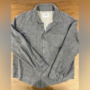 Goodfellow & Co Light Gray Knit Shirt Jacket